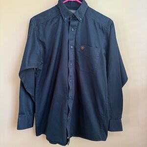 Ariat Classic Black Bottoms Down Shirt Size Small